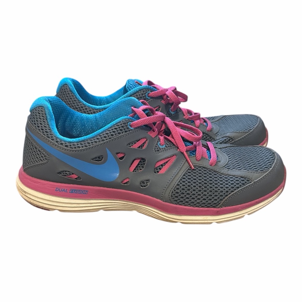 Nike Dual Fusion Running‎ Shoes Pink Grey Size 10.5